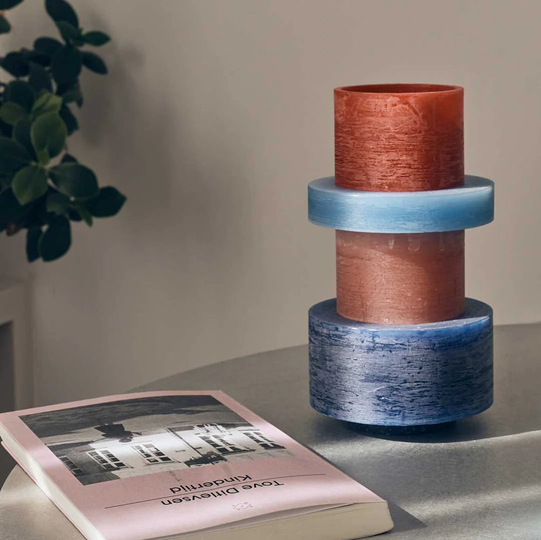 Candl Stack 04 - Red & Blue