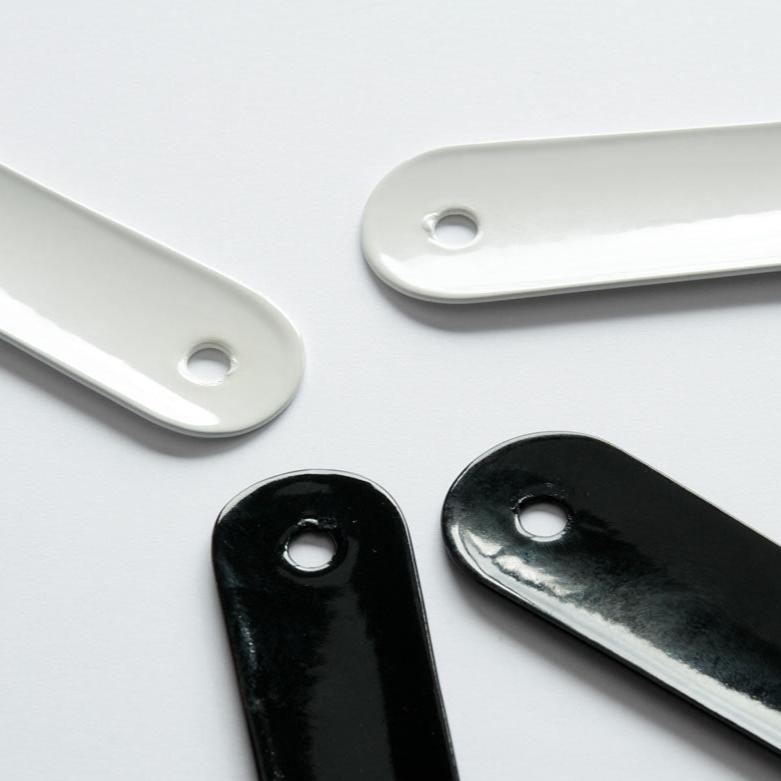 Saro Chinese Spoon White Enamelled