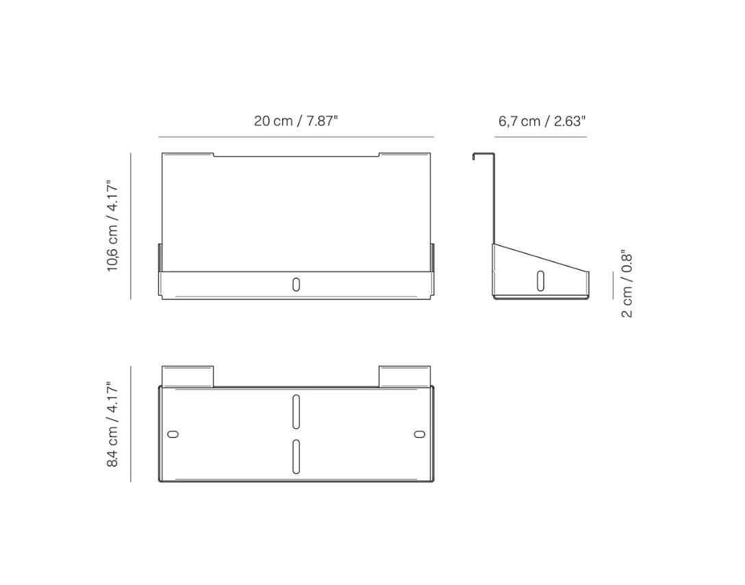 RS-S20 Rack Shelf – Steel Shelf for Veark Magnetic Rack