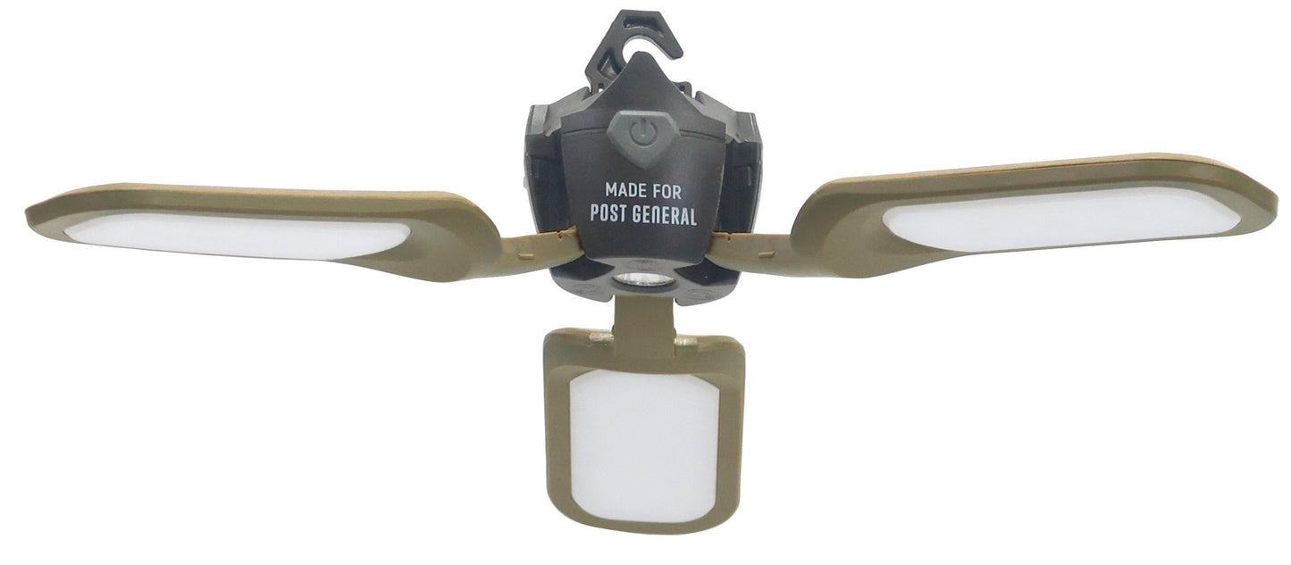 Tri-Panel Solar LED Light (Olive)