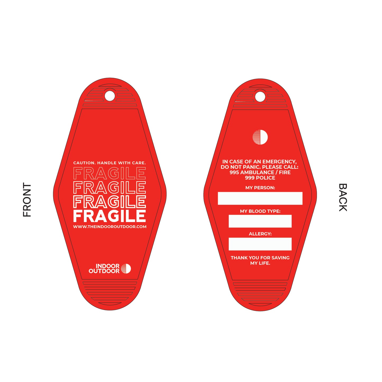 IO Keychain - Fragile