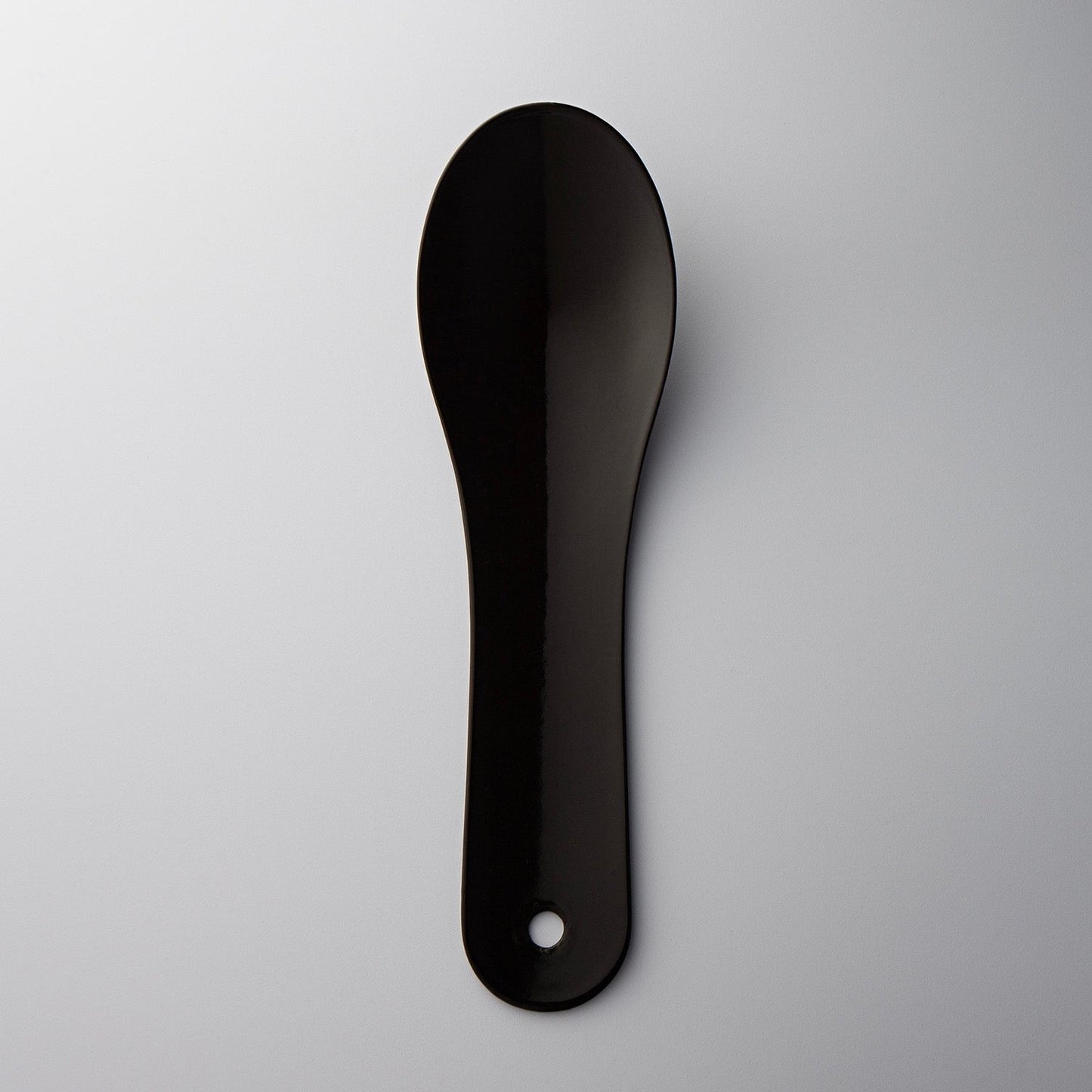 Saro Chinese Spoon Black Enamelled