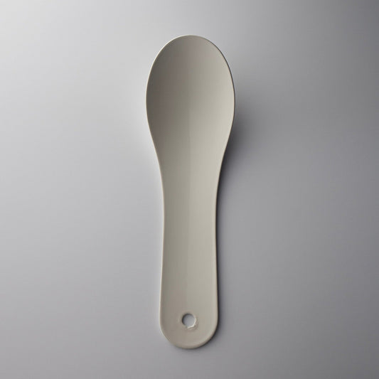 Saro Chinese Spoon White Enamelled