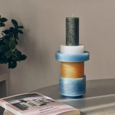 Candl Stack 03 - Yellow & Blue