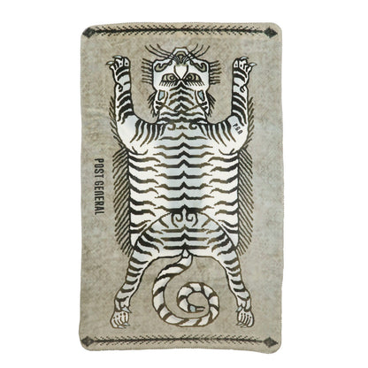 Flannel Fleece Blanket (White Tiger)
